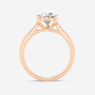 Timeless 1.0ct pear solitaire moissanite ring sparkle close up