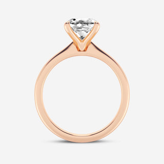 1.0CT Asscher Cut Moissanite Diamond Petite Solitaire Engagement Ring