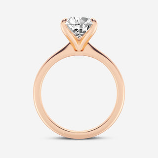 Elegant 1.0ct pear solitaire moissanite ring sparkle close up