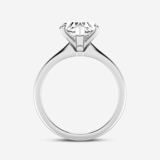 1.0 CT Heart Brilliant Solitaire Moissanite Engagement Ring top view