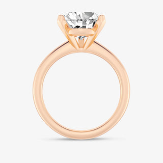 Delicate 1.0ct pear solitaire moissanite ring sparkle close up