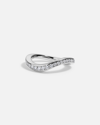 2.0ct Round Moissanite Diamond Channel Pave Unique Engagement Ring With Matching Band