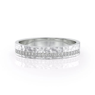 Ethan Round Diamond Moissanite Channel Men's Wedding Band