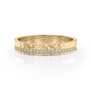 Ethan Round Diamond Moissanite Channel Men's Wedding Band