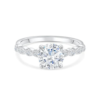 1.80CT Round Cut Solitaire Moissanite Diamond Engagement Ring