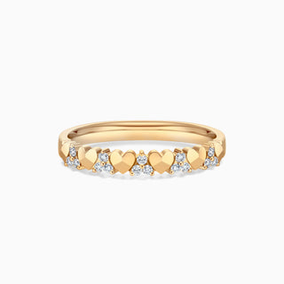 Round Cut Moissanite Diamond Unique Wedding Band