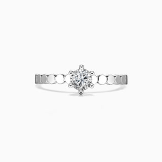 1.0 CT Round Cut Moissanite Diamond Solitaire Engagement Ring For Her