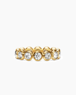 2.0TCW Round Bezel Eternity Moissanite Diamond Wedding Band