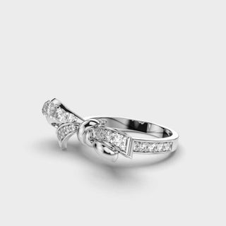 0.6CT Round Cut Diamond Wedding Ring For Women