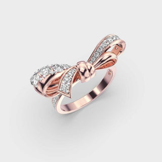 0.6CT Round Cut Diamond Wedding Ring For Women