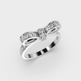 0.6CT Round Cut Diamond Wedding Ring For Women