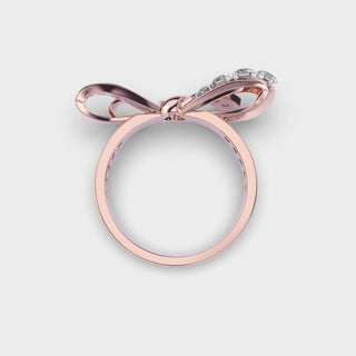 0.6CT Round Cut Diamond Wedding Ring For Women