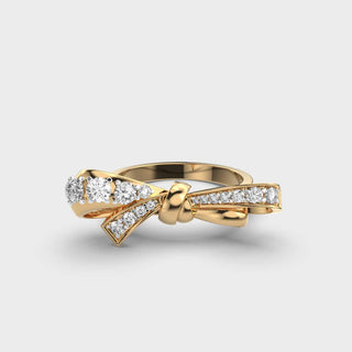 0.6CT Round Cut Diamond Wedding Ring For Women