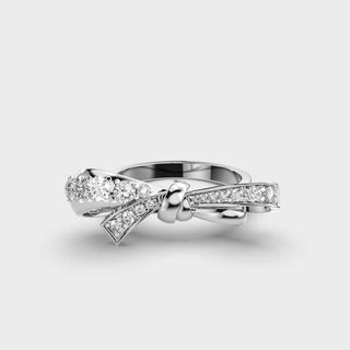 0.6CT Round Cut Diamond Wedding Ring For Women