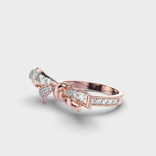 0.6CT Round Cut Diamond Wedding Ring For Women
