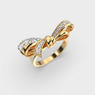 0.6CT Round Cut Diamond Wedding Ring For Women