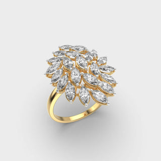 2.3CT Marquise Cut Diamond Solitaire Setting Ring For Women