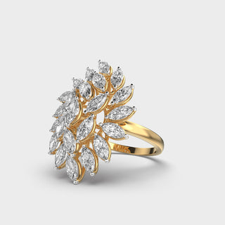 2.3CT Marquise Cut Diamond Solitaire Setting Ring For Women