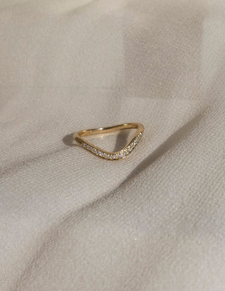 1.0CT-2.0CT Oval Cut Curved Unique Diamond Rings Classy With Matching Wedding Band