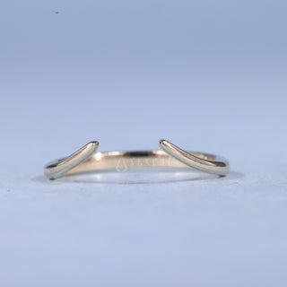 Classic Unique Curved Wedding Bands