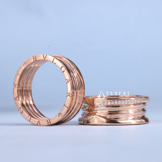 Round Cut Moissanite Diamond Wedding Bands His And Hers