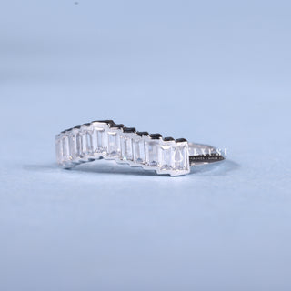 0.50CT Bezel Set Baguette Moissanite Diamond Wedding Band