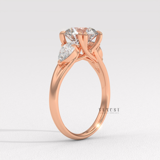Round brilliant moissanite ring with classic sparkle