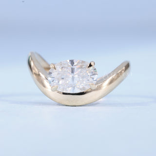 1.50CT Oval Cut Moissanite Diamond Unique Engagement Rings