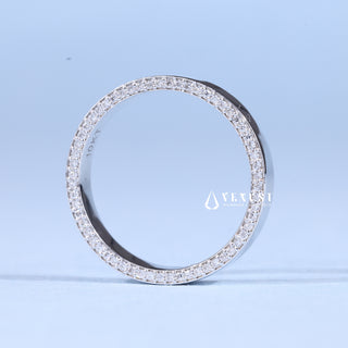 Round Moissanite Diamond Men's Wedding Band