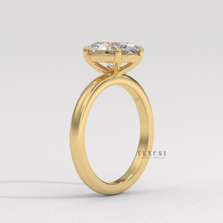 Moissanite rings oval cut with classic design