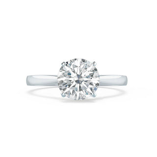 Dazzling 1.20ct round solitaire moissanite ring overhead view