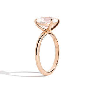 cushion cut moissanite ring elongated old mine detail