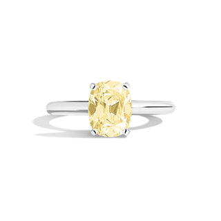 yellow moissanite rings light yellow solitaire band
