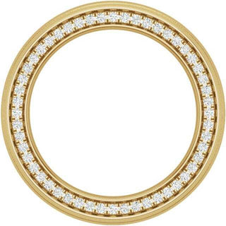1.0ct Round Cut Eternity Moissanite Men's Wedding Band