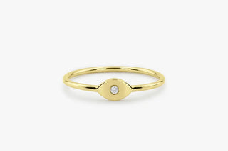 Chic round moissanite wedding band shown on a finger