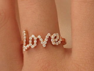 0.35 TCW Round Cut Love Moissanite Diamond Wedding Band