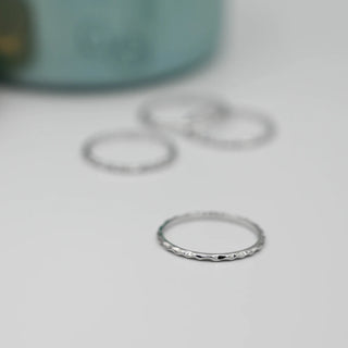 Delicate Unique Design Plain Stacking Wedding Band