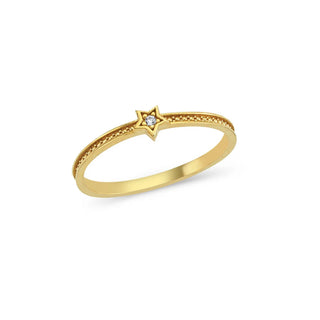 0.02 TCW Round Cut Star Shape Moissanite Diamond Wedding Band