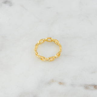 0.12 TCW Round Chain Link Moissanite Diamond Wedding Band