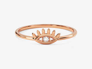 Radiant round moissanite wedding band close up of the setting image 4