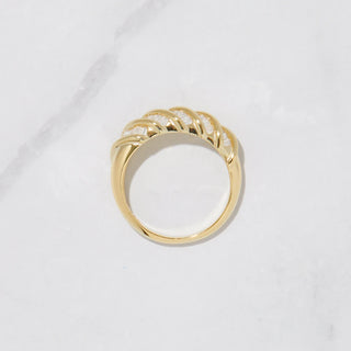 1.0 TCW Baguette Twisted Dom Moissanite Diamond Wedding Band