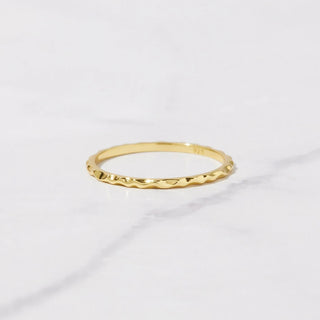 Delicate Unique Design Plain Stacking Wedding Band