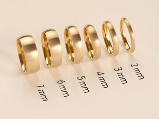 Dome Matte Classic Plain Wedding Band For Men And Women
