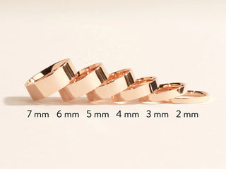Flat Polished Classic Plain Wedding Band For Men And Women