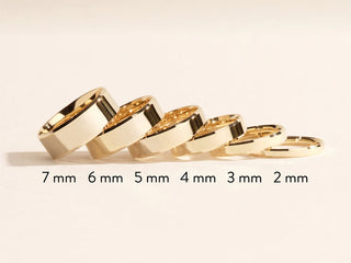 Beveled Edge Polished Classic Plain Wedding Band For Men And Women