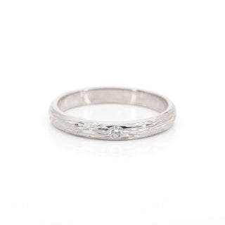 0.02 TCW Round Cut Vintage Moissanite Diamond Wedding Band