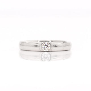 0.15 TCW Unique Round Cut Wide Band Moissanite Diamond Wedding Band