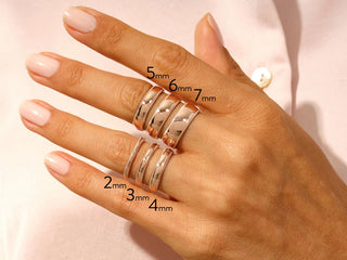 Milgrain Polished Classic Plain Wedding Band For Men And Women