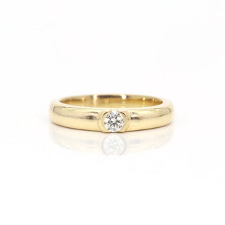 0.15 TCW Unique Round Cut Wide Band Moissanite Diamond Wedding Band