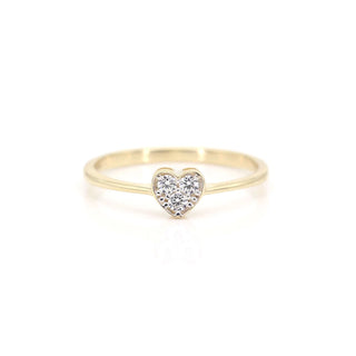 0.10 TCW Round Cut Heart Shape Bezel Moissanite Diamond Wedding Band